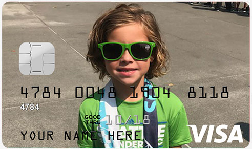 Personalized debit card